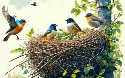 איך הציפורים בונות את הקן שלהן - קטע קריאה 5 - כיתה ב’