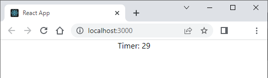 Timer in React