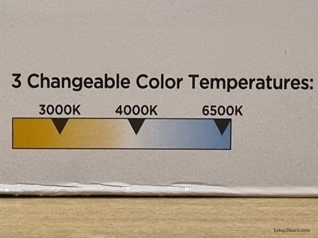 Ceiling fan color temperature